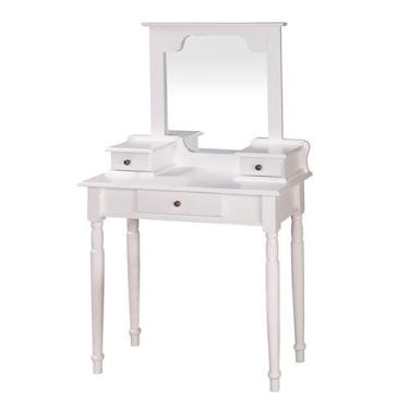 Imagem de Penteadeira com Espelho Antique de Madeira com 3 Gavetas - 1041 - Meye