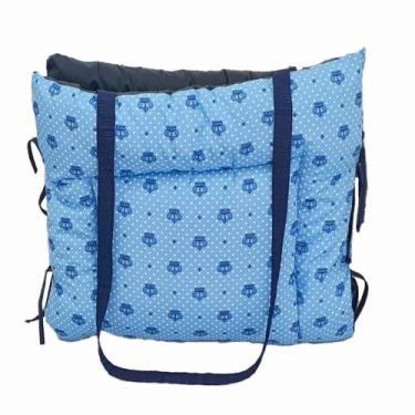 Imagem de Colchonete e Bolsa 2 em 1 Pet Hanna Top Pequeno Retangular Impermeável