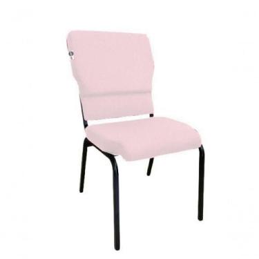 Imagem de Cadeira Empilhável Para Igrejas Evangélicas Linha Church Rosa - DESIGN