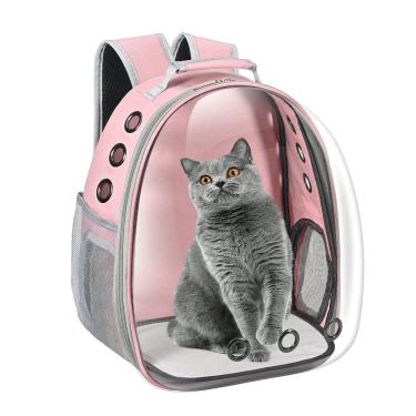 Imagem de Mochila transportadora para animais de estimação Dorphy Space Capsule para gato/cachorro rosa