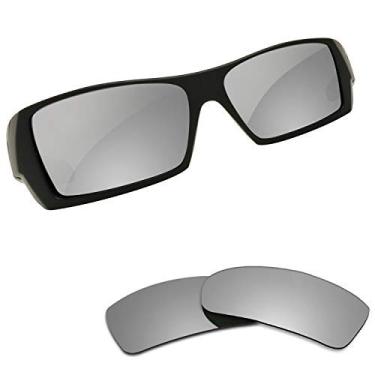 Imagem de Lentes polarizadas antidesbotamento Kygear compatíveis com óculos de sol Oakley Gascan, Charm Silver - Polarized, Medium