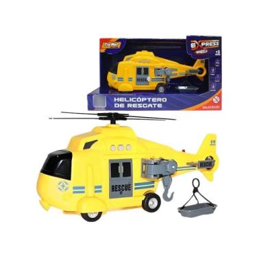 Imagem de Brinquedo Infantil Helicóptero de Resgate com Luz e Som Multikids - BR