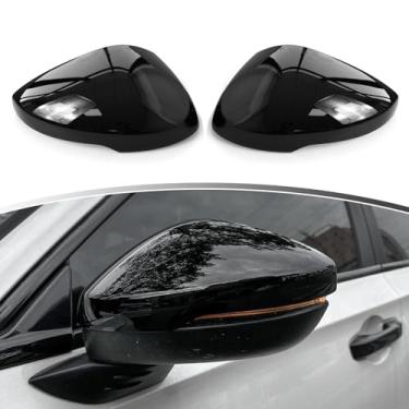 Imagem de YINGTUU Capa protetora para espelho lateral retrovisor para Honda 11ª geração Civic 2022-2024 acessórios externos preto brilhante (com seta)