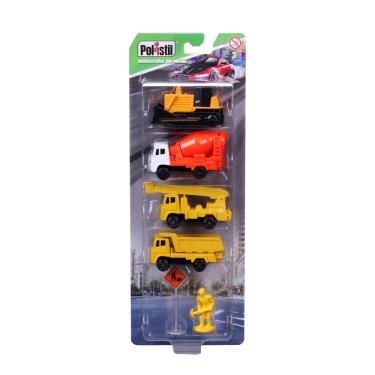 Imagem de Kit 4 Carrinhos Miniatura e Acessórios Sortido - Polistil