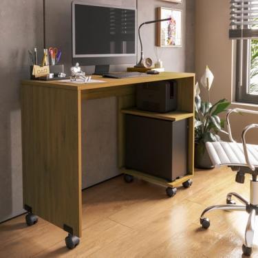 Imagem de Escrivaninha Mesa de Computador Com Suporte CPU Sala Quarto Estudo (Freijo)