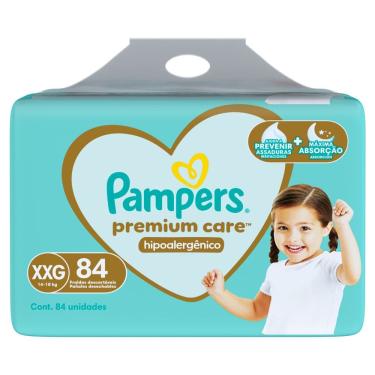 Imagem de Fralda Pampers Premium Care Tamanho XXG 84 Unidades Descartáveis