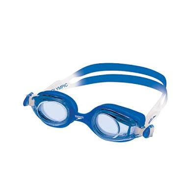 Imagem de Óculos de Natação Infantil, Speedo, Junior Olympic, SoftFrame Antifog e Proteção UV, Vedação P - Azul