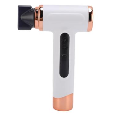 Imagem de Jectse 30000 Rpm Secador de Cabelo Iônico Sem Fio Com Bico Rotativo de 360 Graus, 3 Temperaturas, Tecnologia Iônica de Luz Azul, Secagem Rápida para Camping de Viagens, Secador de Cabelo (WHITE)