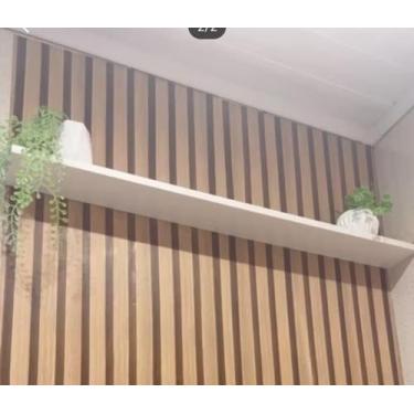 Imagem de 1 Prateleira Branca 100X20 Com Suporte Flutuante Mdf Organizadora Deco