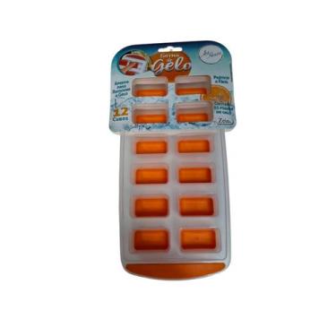 Imagem de Forma de gelo com desing criativo e prático - ART HOUSE, laranja