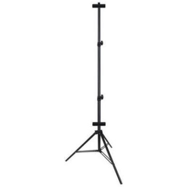 Imagem de Porta Banner Com Garras Preto 1,80Mtubo Grosso Suporte Tripé