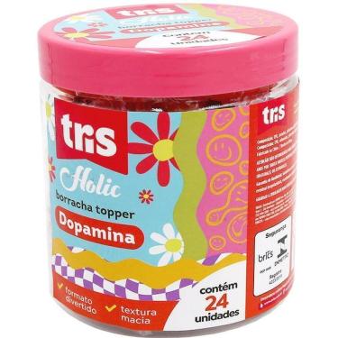 Imagem de Borracha Decorada Tris Topper Dopamina 4 Modelos 24Un