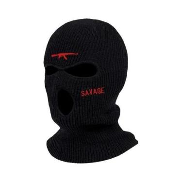 Imagem de Balaclava De Inverno Quente Com 3 Furos, Máscara De Esqui Facial Compl