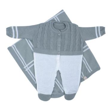 Imagem de Saída de Maternidade Jacquard - Kowak, Cinza, RN