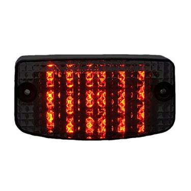 Imagem de Lanterna traseira de LED para motocicleta com lente fumê com indicadores de luz de seta integrados para Honda 94-07 SPIRIT 750, MAGNA