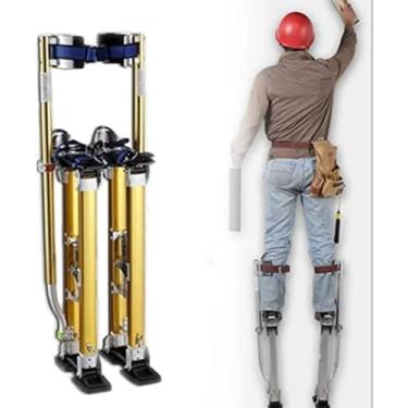 Imagem de Pintura De Reboco Plasterers Stilts, Loft Board Taping Paint Stilts, Pintores Andando Fita Ferramentas Para Construtor Decorador Pintura Plastering Taping, Gold, 45 75cm