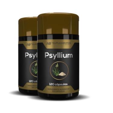 Imagem de 2x psyllium 120 cápsulas hf suplementos
