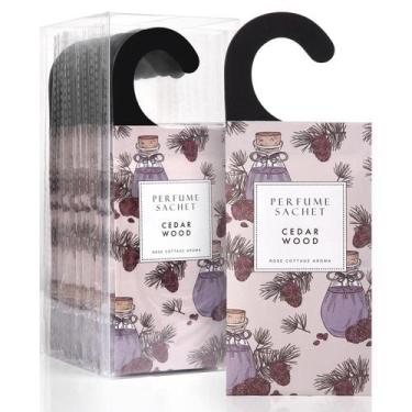 Imagem de Desodorizador de armário suspenso em madeira de cedro, purificador de 