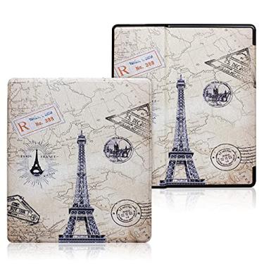 Imagem de Caso para Kindle Oasis (somente 9ª e 10ª Geração, Lançamento de 2017 E 2019), Capa de Proteção Leve de Couro PU Premium com Sleep Automotor-4