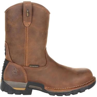 Imagem de Georgia Men's Boot Eagle One Waterproof Pull-On Work Soft Toe Brown 12 D
