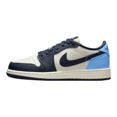 Imagem de Tênis infantil Air Jordan 1 Low OG Obsidian (CZ0858-400, Obsidiana/Sail/University Blue), Obsidiana/vela/azul universitário, 20