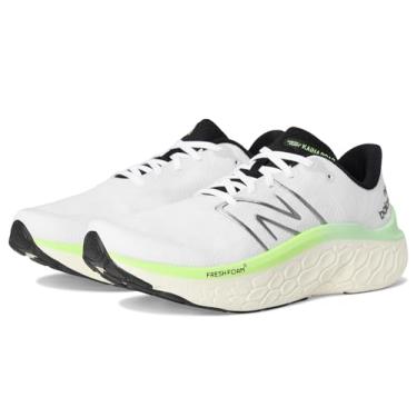 Imagem de New Balance Tênis de corrida masculino Fresh Foam Kaiha Road, Branco/Mint Flash/Angorá, 8.5 Wide