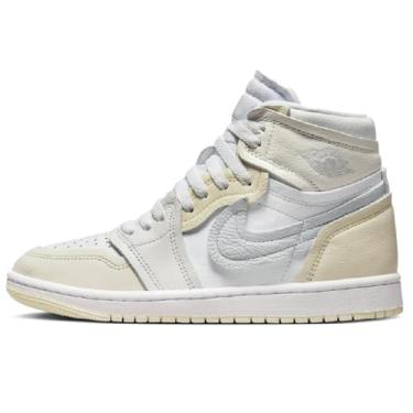 Imagem de Nike Tênis feminino Air Jordan 1 High 'Method of Make', Branco/vela/leite de coco/platina pura, 39