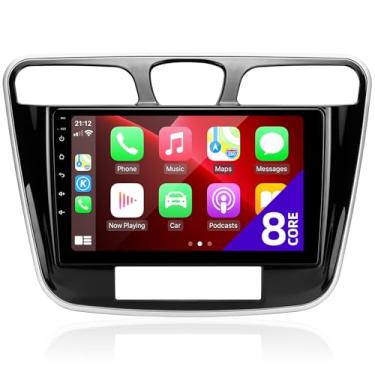 Imagem de CGOGC Rádio Chrysler 200, compatível com Carplay sem fio, Android, tela sensível ao toque, Bluetooth, GPS, FM/AM, câmera traseira, reprodutor multimídia, unidade de cabeça de 8 núcleos (2011-2014)