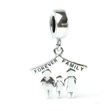 Imagem de Berloque Charm Pingente Forever Family Filho Em Prata 925
