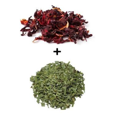Imagem de Kit Chá Cavalinha 100g Hibisco 100g. - ervasesaude