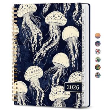 Imagem de Agenda 2026, agenda semanal e mensal estética para mulheres, janeiro de 2026 a dezembro de 2026, livro de calendário de capa dura com abas mensais, bolso interno, perfeito para escritório, casa