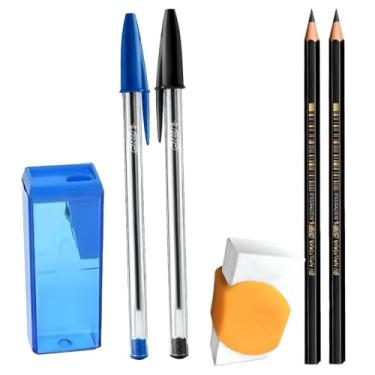 Imagem de KIT BIC VOLTA ÀS AULAS CANETA BIC BORRACHA APONTADOR MATERIAL ESCOLAR COMPLETO ECONÔMICO DURÁVEL ESCRITA CONFORTÁVEL ESCOLA ESCRITÓRIO