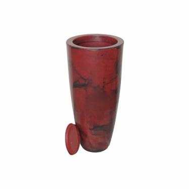 Imagem de Vaso Decorativo Cone Grande Brilhante de Luxo, Estilo Moderno G (vinho)