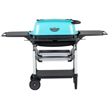 Imagem de Churrasqueira a Carvão Portátil com Mesas Laterais, PK GRILLS PK300 AF TC, Azul
