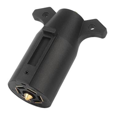 Imagem de Substituição de plugue de reboque de 7 pinos para trailer, conector macho de 7 vias redondo e estilo lâmina, para trailer de barco