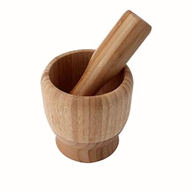 Imagem de Pilao com socador em bambu D10xA13cm