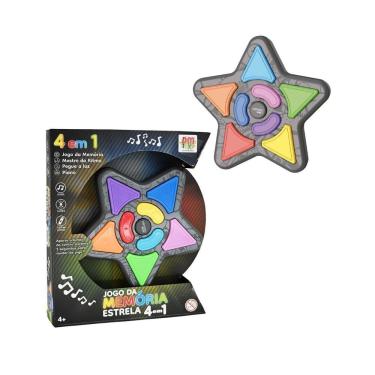 Imagem de Jogo Da Memoria Genius Estrela 4 Em 1 Com Luz E Som Dm Toys