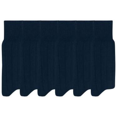 Imagem de Kit 6 Pares De Meia Social Cano Longo Canelada Mash Algodão Cotton, Ma