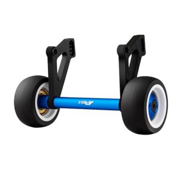 Imagem de NMNRC Barra com rodas de fibra de carbono com ângulo ajustável compatível com Arrma 1/8 Notorious Kraton 6S EXB V6 4X4 RTR Notorious Series Upgrades Part Blue