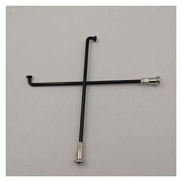Imagem de Raios de bicicleta, raios de bicicleta 48 peças de diâmetro de lote 4,0 mm J-Bend cor preta raios de motobike material 304 aço inoxidável corpo redondo raios de motocicleta 711