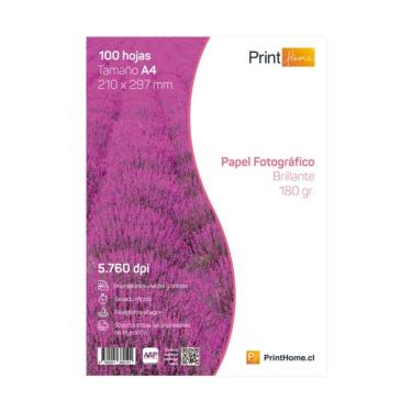 Imagem de Papel fotográfico, compatível com casa, 180g, A4, 100 folhas
