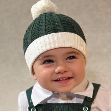 Imagem de Gorro Tricô Kids Natalino Verde, Verde, Único