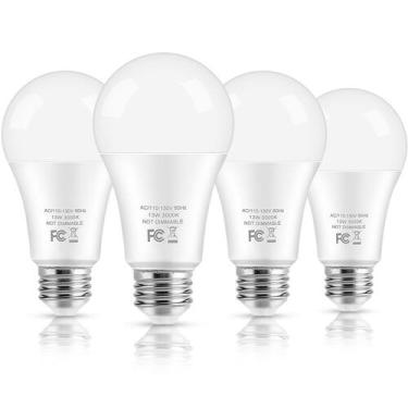Imagem de Lâmpadas LED Brightever 13W 3000K Soft White 1500lm, pacote com 4
