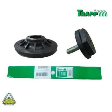 Imagem de Flange de fixacao + faca + parafuso - cortador de grama ts70t - TRAPP