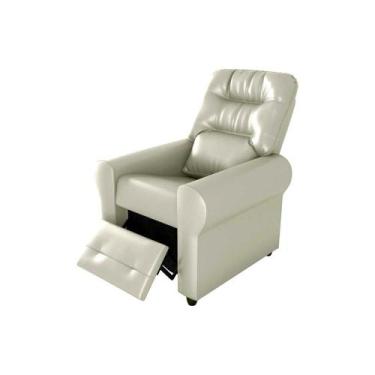 Imagem de Poltrona do Papai Reclinável Clio Matrix, SINTETICO BEGE