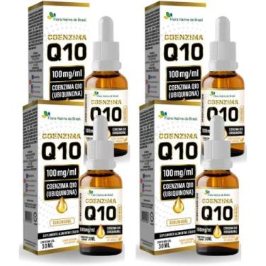 Imagem de Kit Com 04 - Coenzima Q10 (100mg) 30ml Sabor Laranja Flora Nativa - Fl