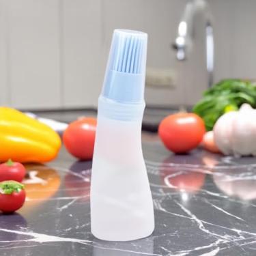 Imagem de Garrafa de óleo com pincel para churrasco, pastelaria, grelha, churrasco, óleo, molho de mel, escova para garrafa