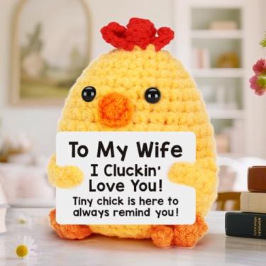 Imagem de Presentes engraçados de Natal para esposa - presentes de aniversário de esposa do marido, eu te amo ideias românticas para ela, no dia dos namorados, elefante branco, dia das mães - Mini frango de