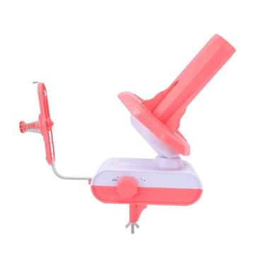 Imagem de Fockety Enrolador de Fios, Grande Capacidade, Construção Resistente, Enrolador de Bolas de Fios Elétrico, Plug and Play, Compacto de Bolos de Fios para Tricô e Crochê, Fácil de Operar (Rosa)