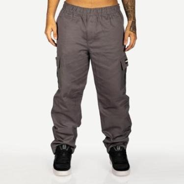 Imagem de Calça Overking Cargo Sarja Chumbo-Masculino